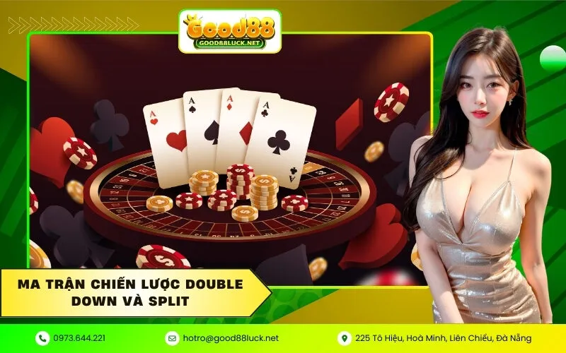 Ma trận chiến lược Double Down và Split