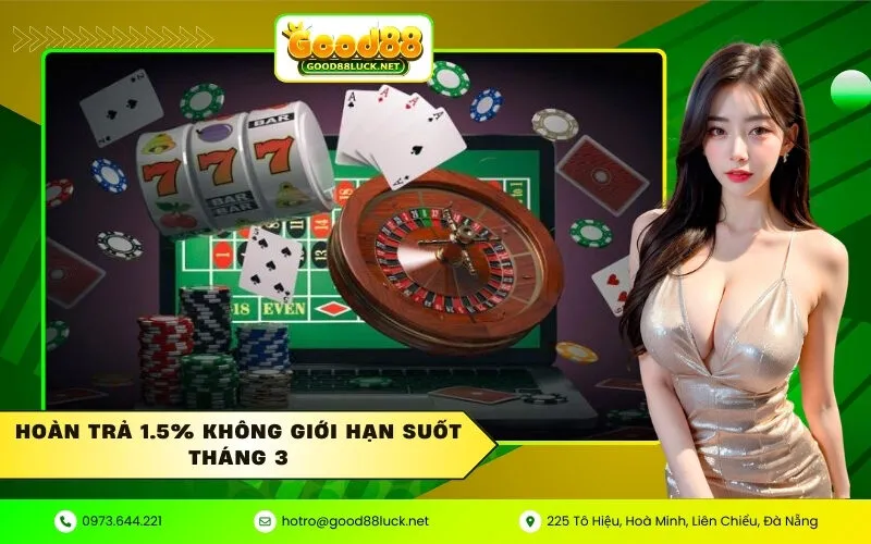 Hoàn trả 1.5% không giới hạn suốt tháng 3