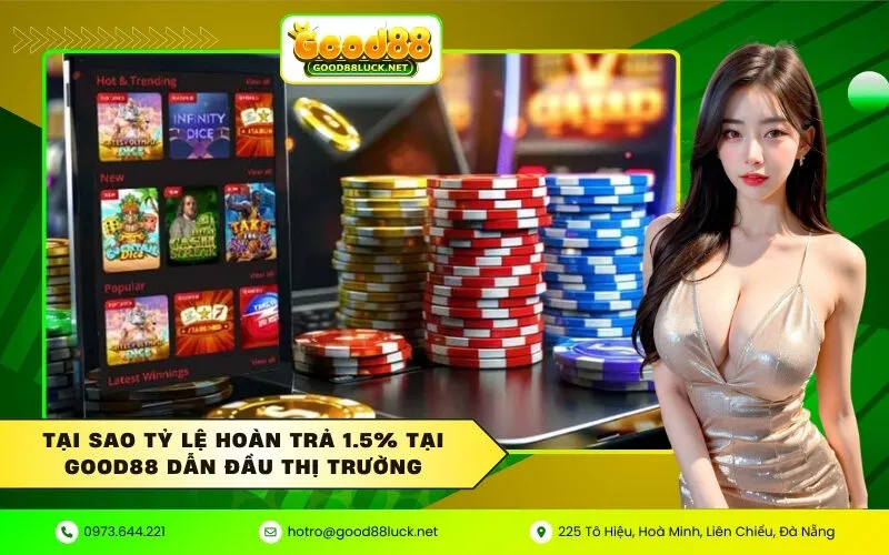 Tại sao tỷ lệ hoàn trả 1.5% tại Good88 dẫn đầu thị trường