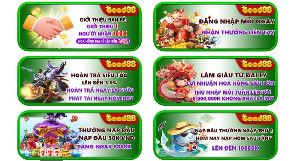 Tổng hợp khuyến mãi Good88